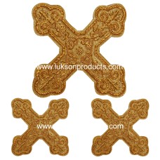 Hand Made Golden Embroidery Cross